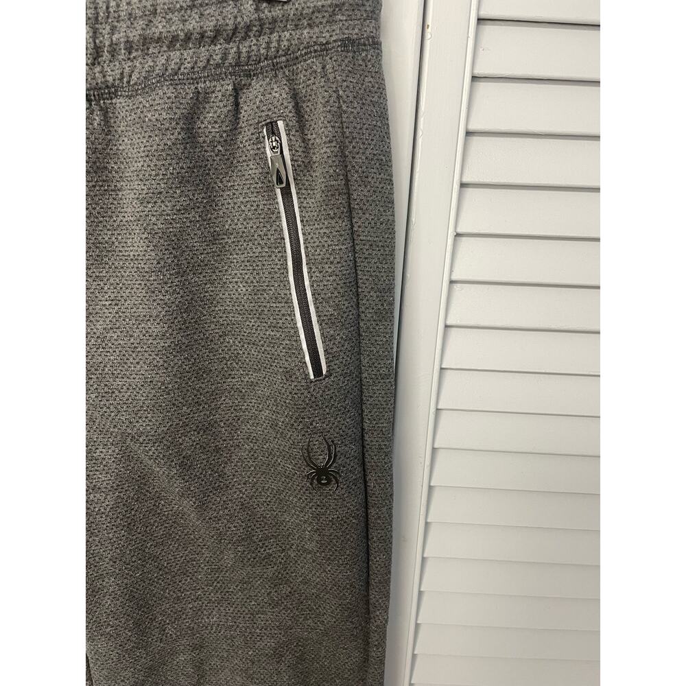 Spyder Active Gray Drawstring Stretch Athletic Sw… - image 3
